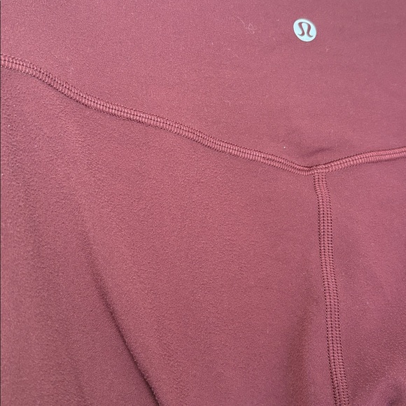 Lululemon Align Pant 25" Red Merlot Leggings size 6 - Picture 5 of 7